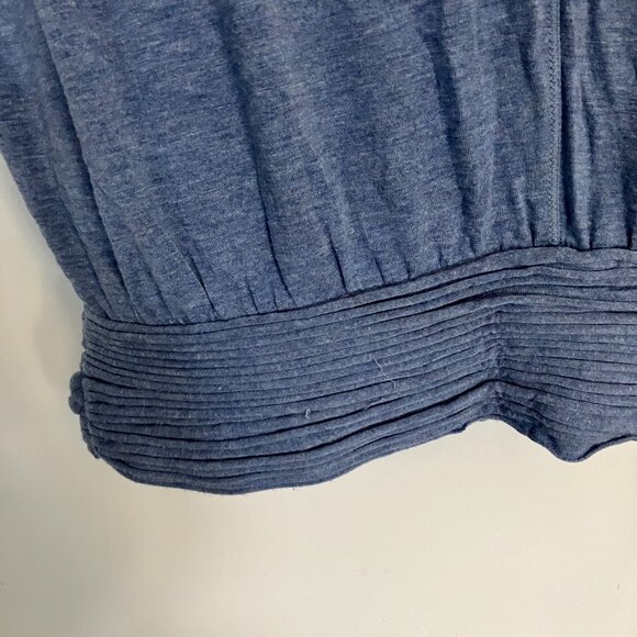 Blueish Gray Oversized Soft Jersey Top - Picture 4 of 4